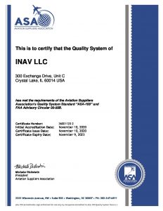 ASA Certificate INAV LLC